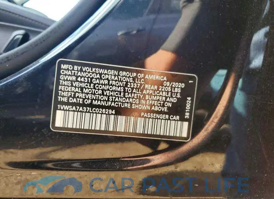 1VWSA7A37LC026294# 12