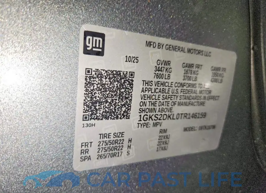1GKS2DKL0TR146159# 13