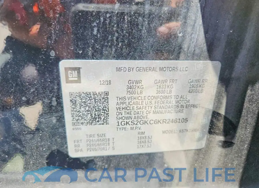 1GKS2GKC6KR246105# 13