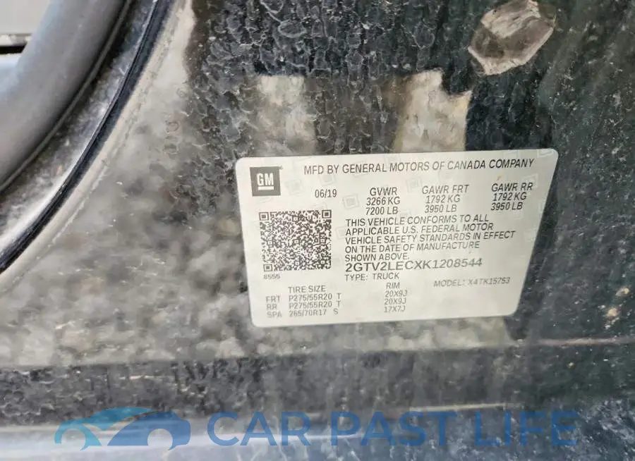 2GTV2LECXK1208544# 12