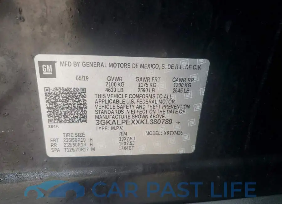 3GKALPEXXKL380789# 13