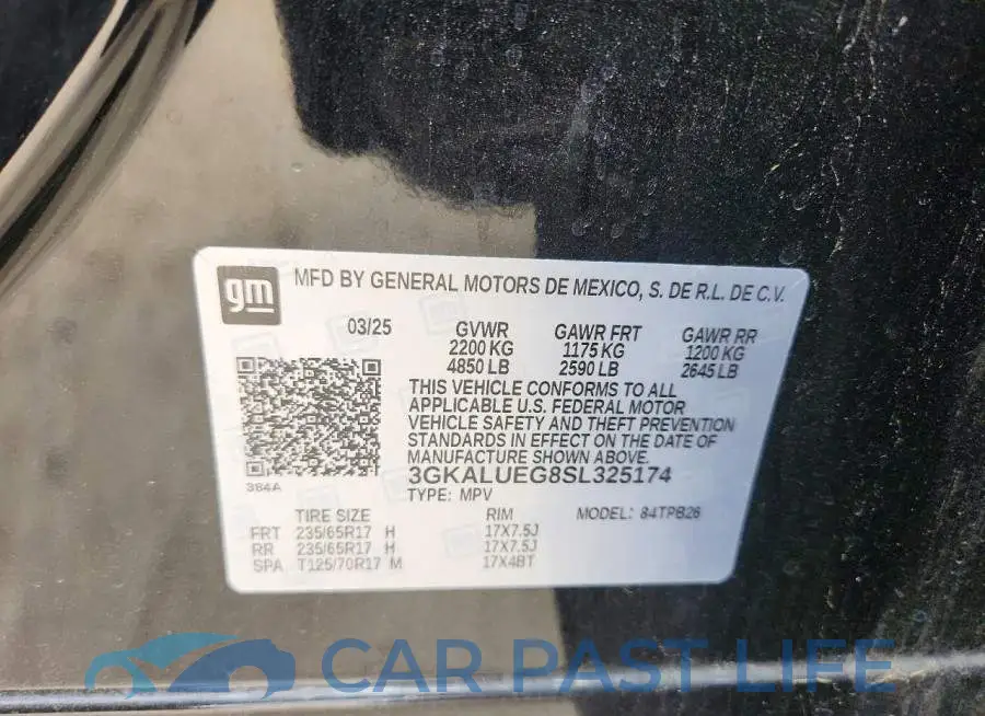 3GKALUEG8SL325174# 12