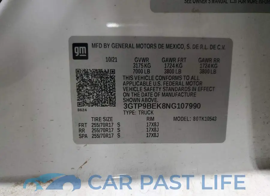 3GTP9BEK8NG107990# 12