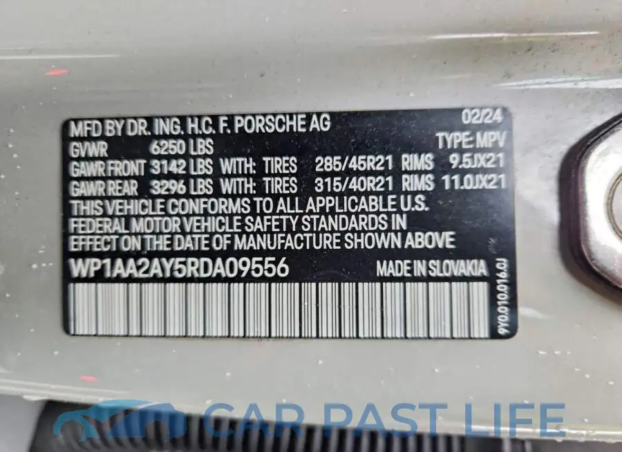WP1AA2AY5RDA09556# 13