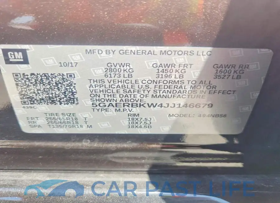 5GAERBKW4JJ146679# 13