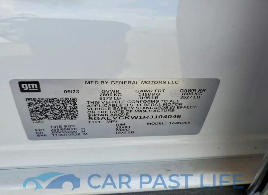 5GAEVCKW1RJ104046# 13