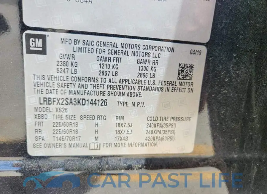 LRBFX2SA3KD144126# 13