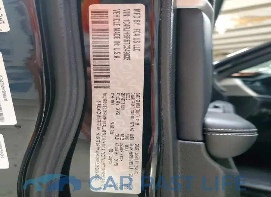 1C4RJHBR6TC249033# 13