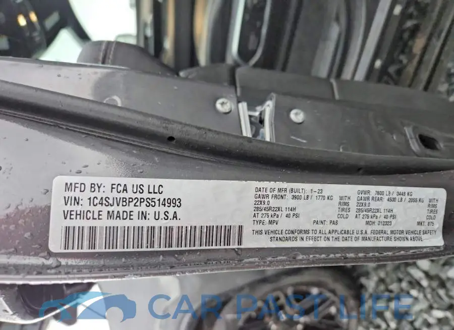 1C4SJVBP2PS514993# 13