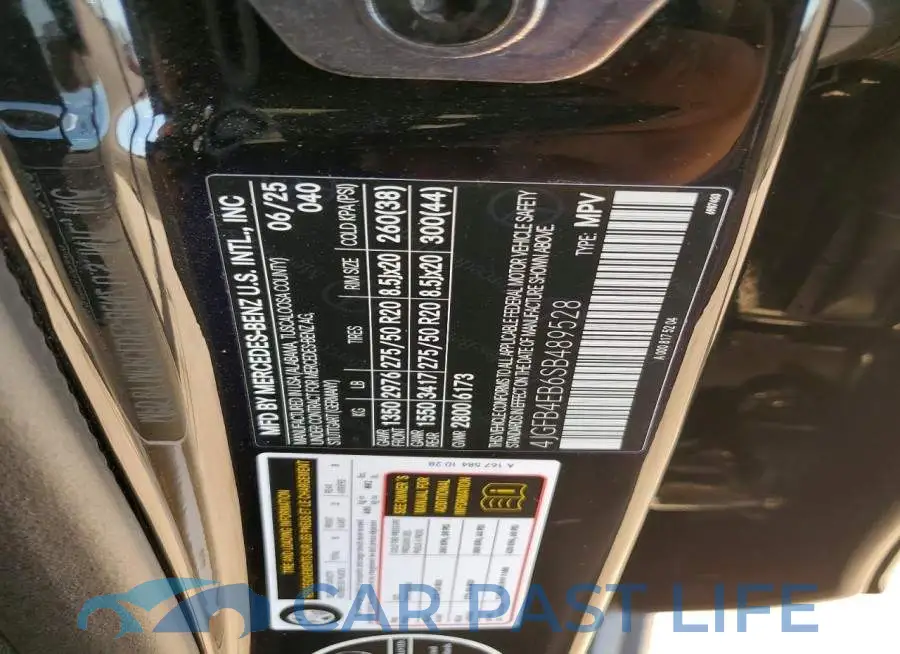4JGFB4EB6SB489528# 12