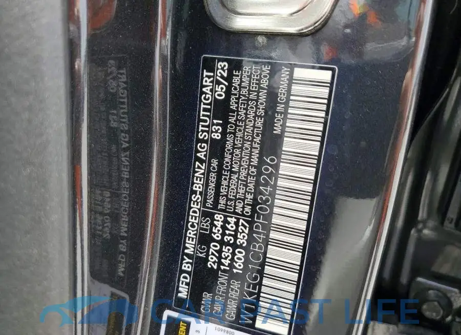W1KEG1CB4PF034296# 13