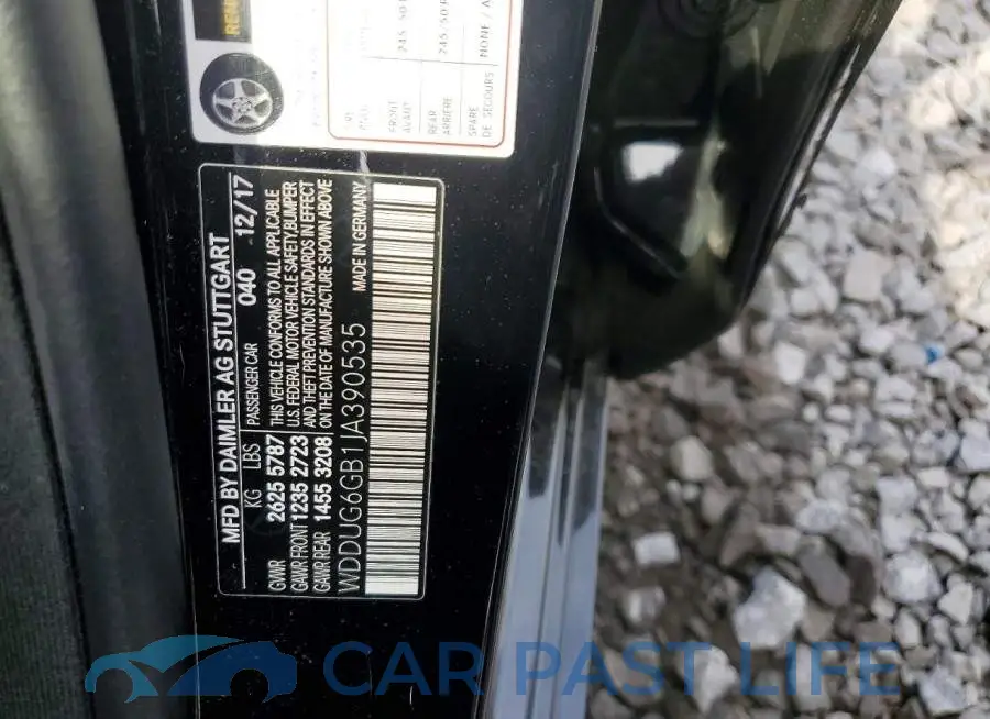 WDDUG6GB1JA390535# 12