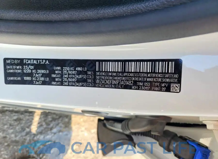 ZACNDFBN1P3A01482# 14