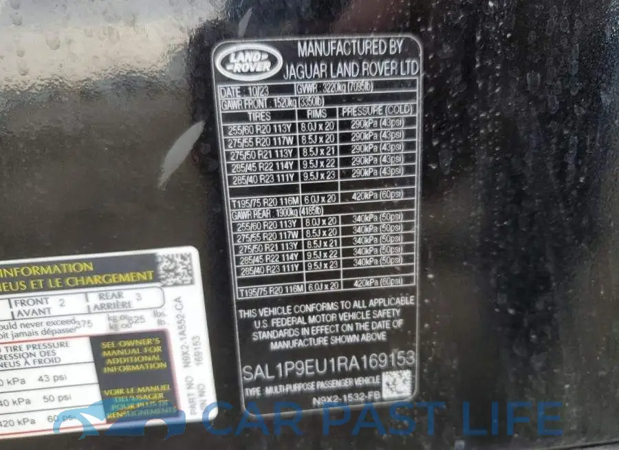 SAL1P9EU1RA169153# 13