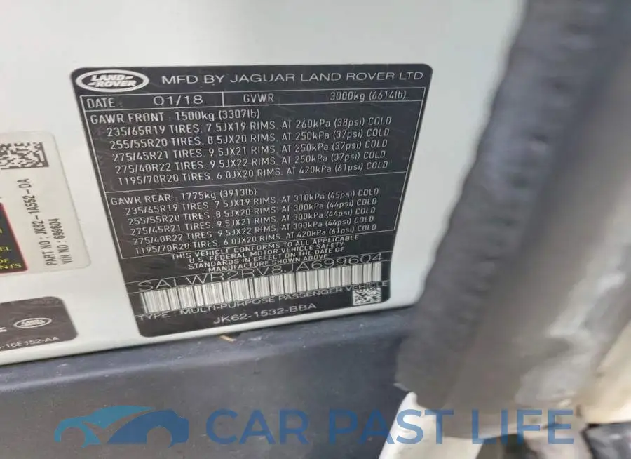 SALWR2RV8JA699604# 13
