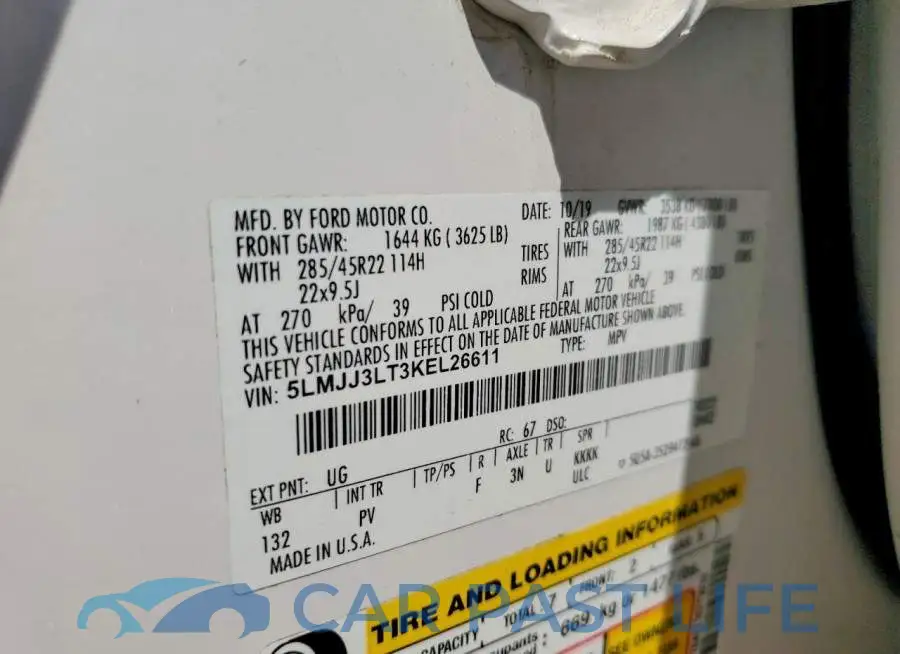5LMJJ3LT3KEL26611# 13