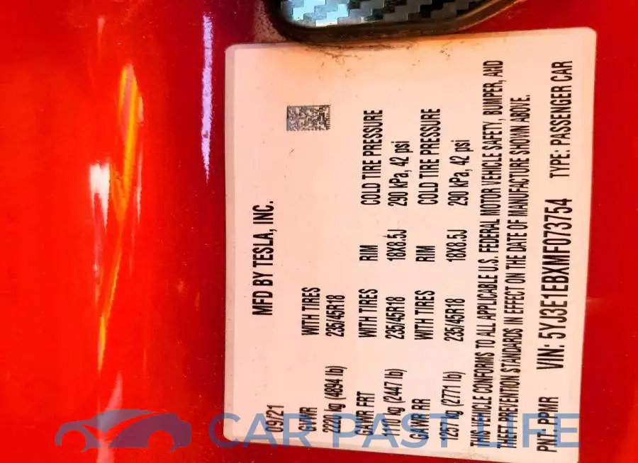 5YJ3E1EBXMF073754# 13