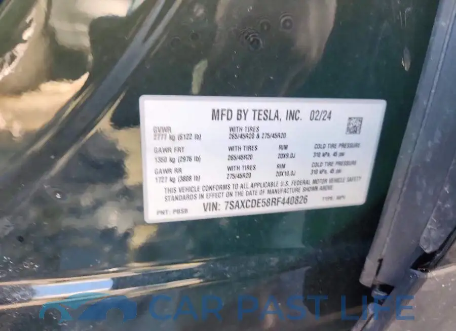 7SAXCDE58RF440826# 13