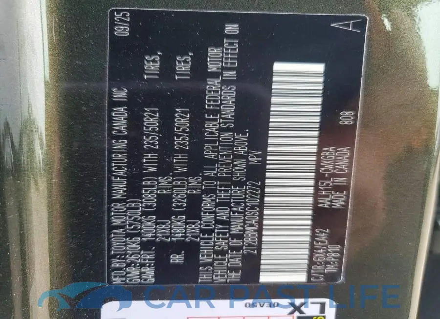2T2BBMCA0SC102272# 13