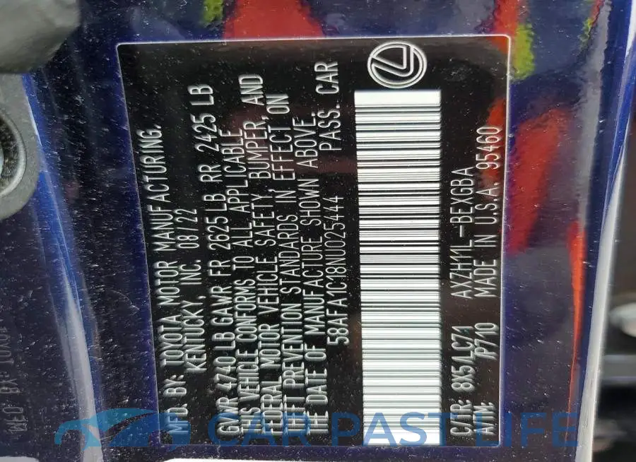 58AFA1C18NU025444# 12
