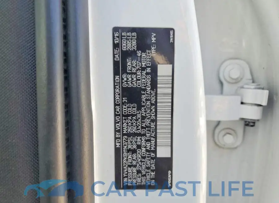 YV4A22PK6H1143779# 13