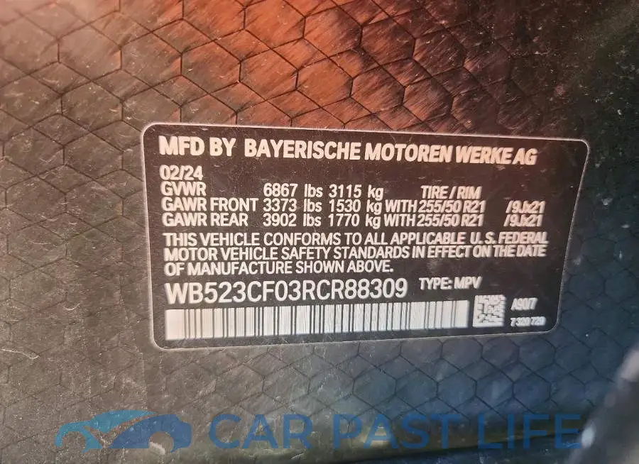 WB523CF03RCR88309# 13