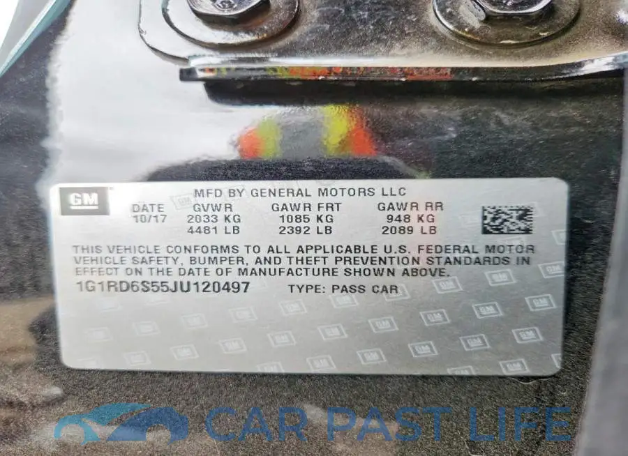 1G1RD6S55JU120497# 12