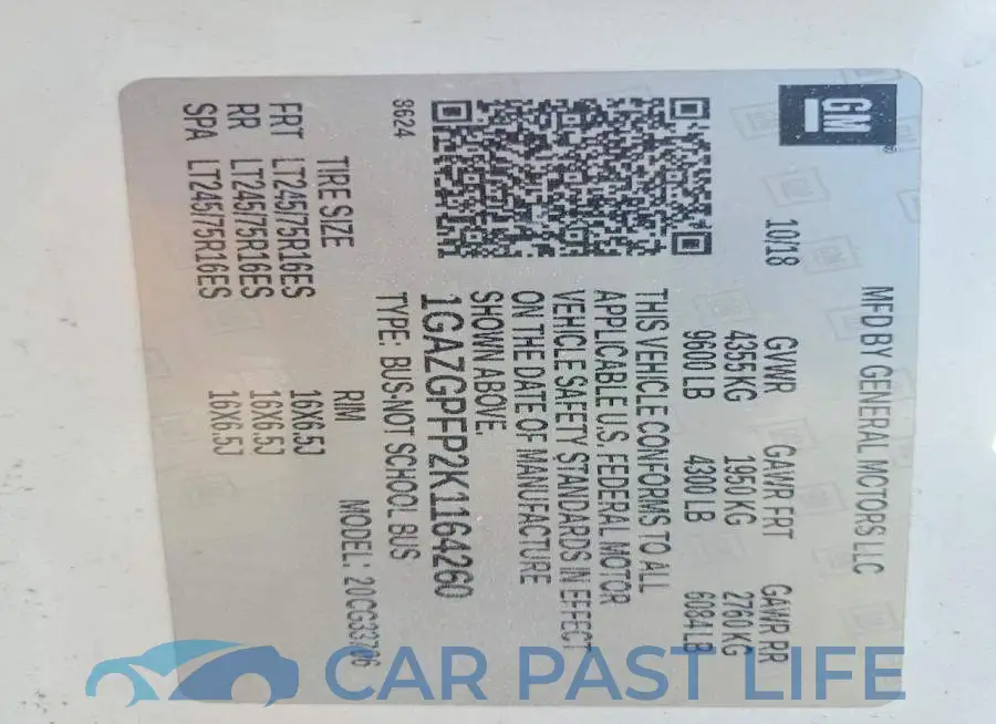 1GAZGPFP2K1164260# 14