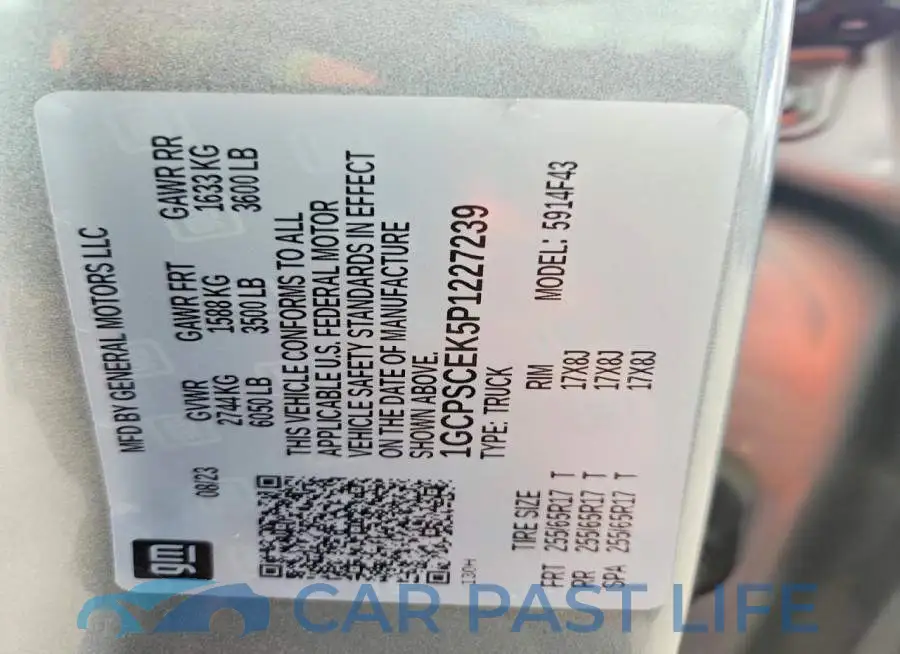 1GCPSCEK5P1227239# 12