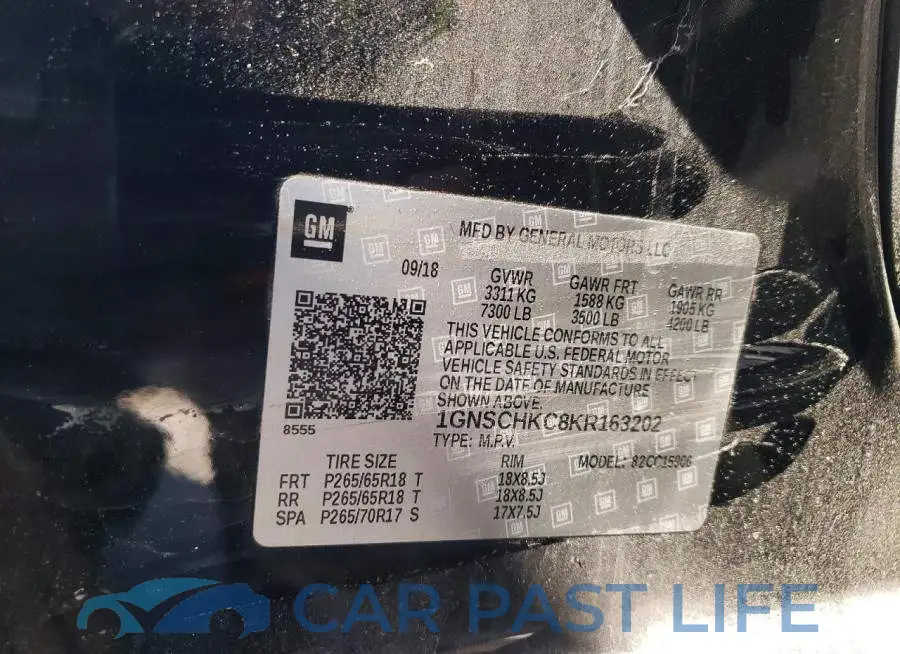 1GNSCHKC8KR163202# 13
