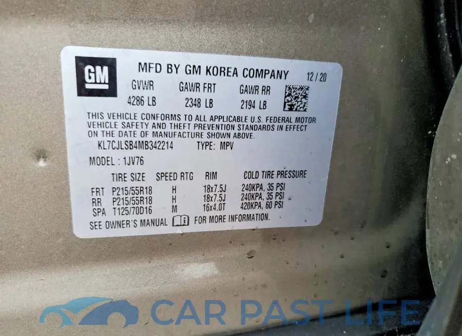 KL7CJLSB4MB342214# 13