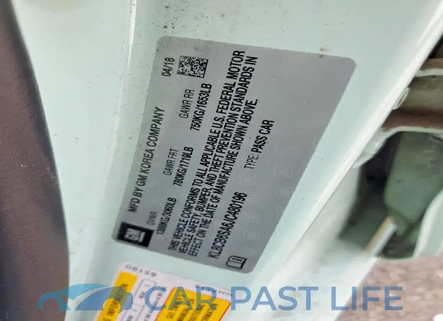KL8CB6SA6JC480196# 12