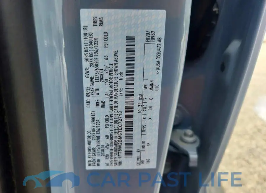 1FT8W2BM6TEC72718# 13