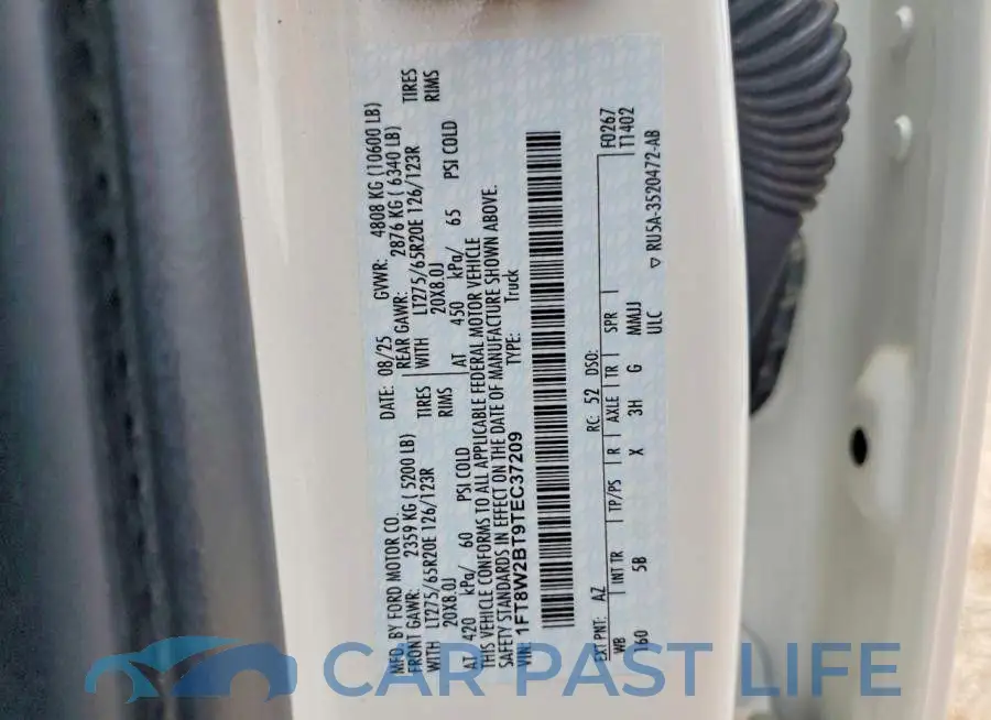 1FT8W2BT9TEC37209# 12
