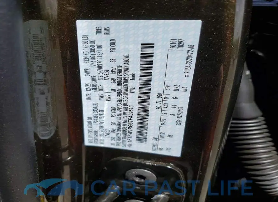 1FTFW1RG6TFA09513# 12