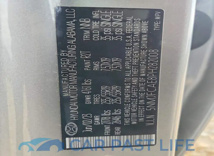 5NMJFCAE8PH282008# 13