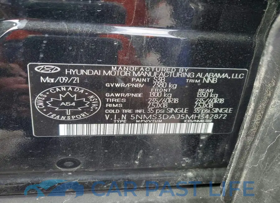 5NMS3DAJ5MH342872# 13