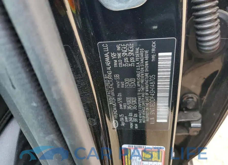 5NTJEDDF4SH148705# 13