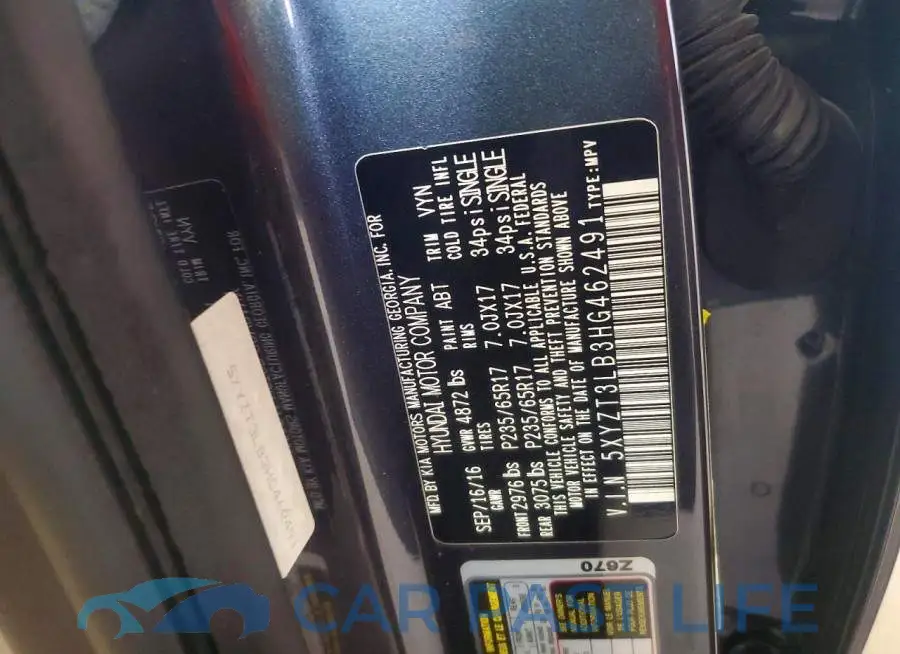 5XYZT3LB3HG462491# 13