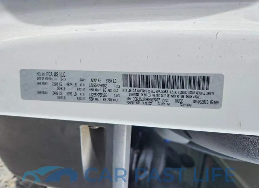 3C6URVJG8HE537077# 13