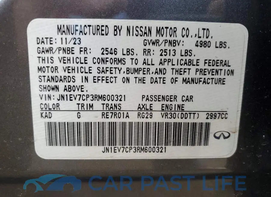 JN1EV7CP3RM600321# 12