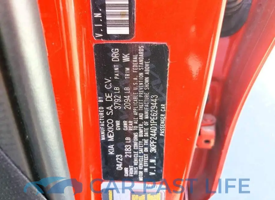 3KPF24AD1PE629443# 12