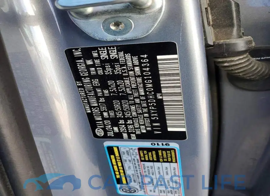 5XYP5DHC0MG104364# 13