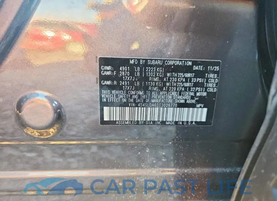 4S4SLDA60T3026770# 12