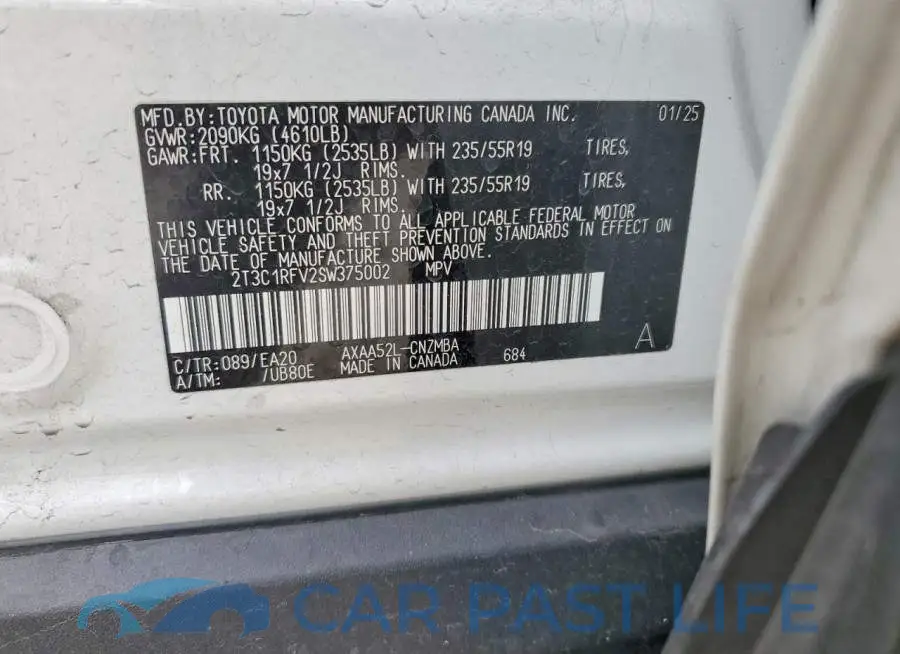 2T3C1RFV2SW375002# 13
