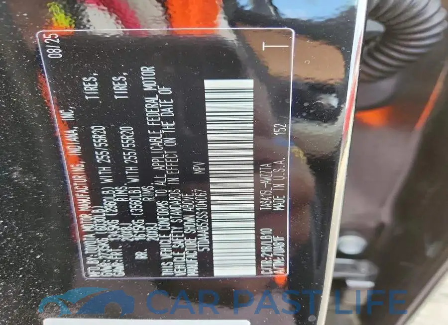 5TDAAAB52SS104067# 14