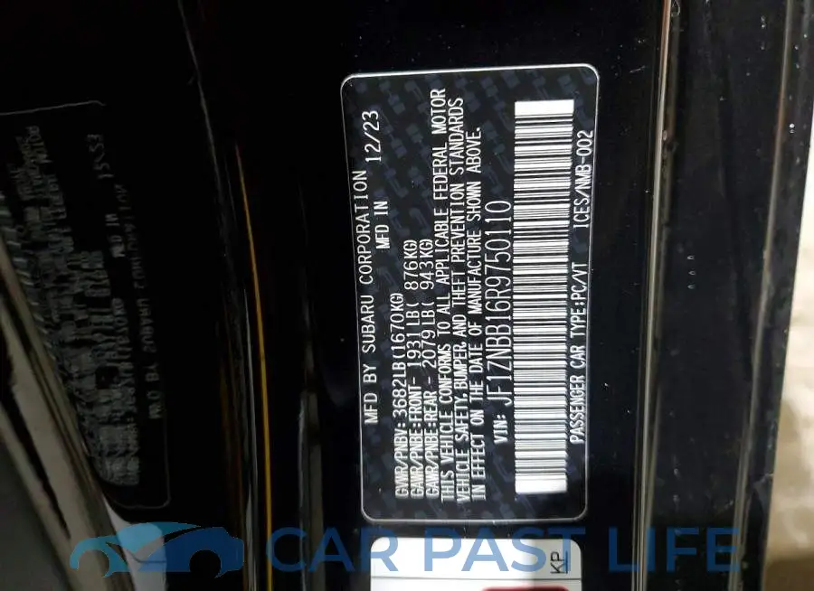 JF1ZNBB16R9750110# 12