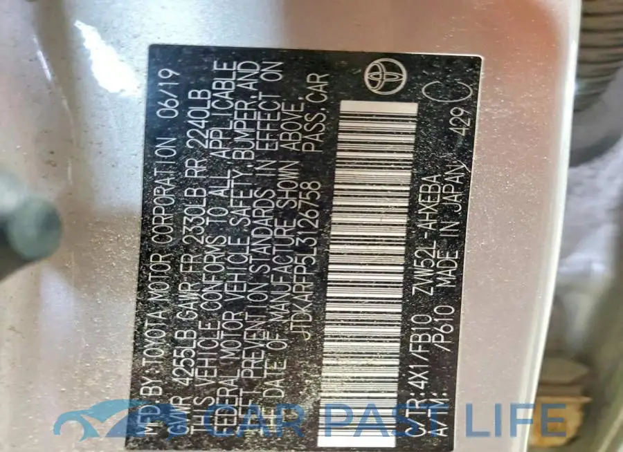 JTDKARFP5L3126758# 12