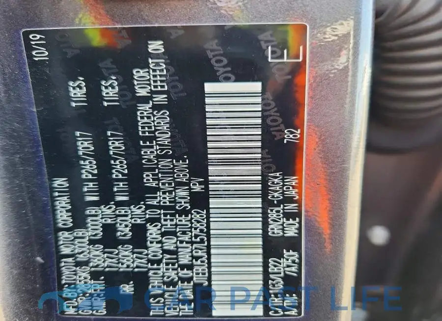 JTEBU5JR7L5758282# 12
