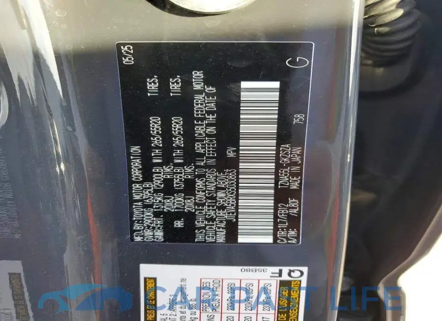 JTEVA5BRXS5030863# 14